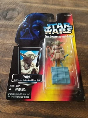1997 Star Wars Yoda With Jedi Trainer Backpack And Gimer Stick Action Figure - Image 1 of 2