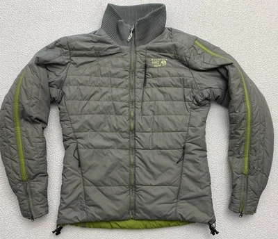Mountain Hardwear Womens Primaloft Reversible Jacket Gray/green Small B12 - Image 1 of 4