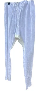 Pantalone uomo bianco fatto a mano boho harem lino con coulisse usato - Foto 1 di 7