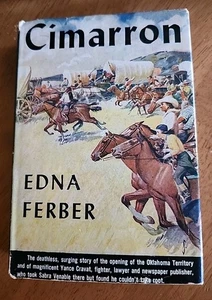 Cimarron By Edna Ferber, Hardcover with Dustjacket 🐎 Oklahoma Territory Story - Picture 1 of 7