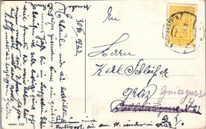 Vintage German Austria Good Luck New Year Postcard  Stamped 1923 - Picture 1 of 3