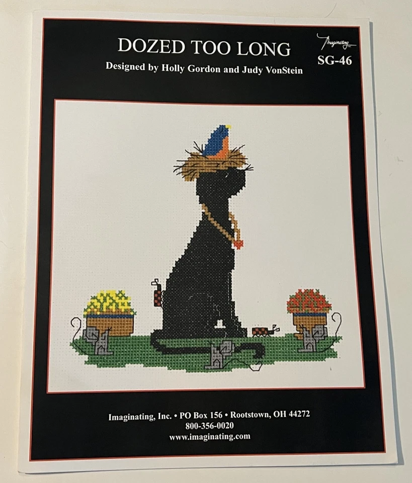 FREE SHIP! Imaginating Cross Stitch "Dozed Too Long" SG-46 - Image 1 of 3