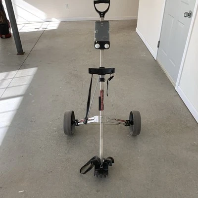 Intech Powertrac 2 Wheel Pull Push Golf Cart- Foldable Adjustable Golf Push Cart - Image 1 of 4