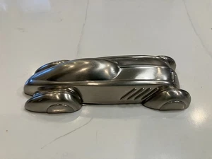 Vintage Guss poliert massiv Aluminium Art Deco Briefbeschwerer Display Auto 7 Zoll - Bild 1 von 12