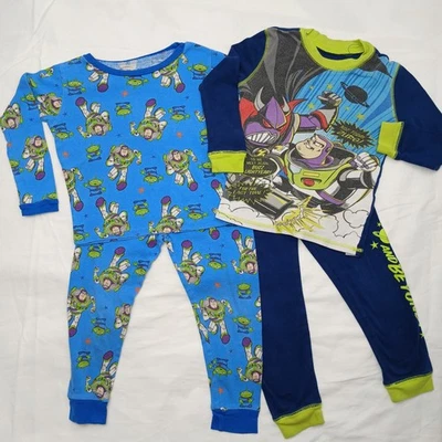 Disney Toy Story Woody Buzz Lightyear L/S Pajama Sets  Us Sz 5&6 - Image 1 of 4