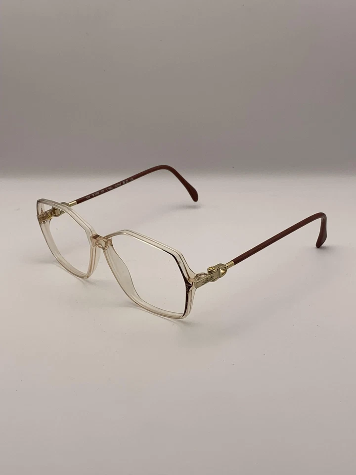Vintage Silhouette Eyeglasses SPX M1766 56-12-135 Brown Clear Austria Oversized - Image 1 of 4