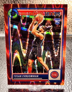 2023-24 NBA Hoops Premium Stock Red Seismic prizm /199 Tosan Evbuomwan RC - Picture 1 of 2