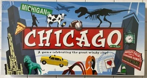 CHICAGO In A Box Board Game Late For The Sky Monopoly Style New Sealed - Picture 1 of 9