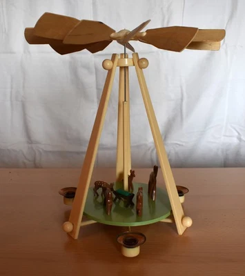 DDR Pyramide Bausatz Figurenkarussell Rehgruppe - Bild 1 von 4