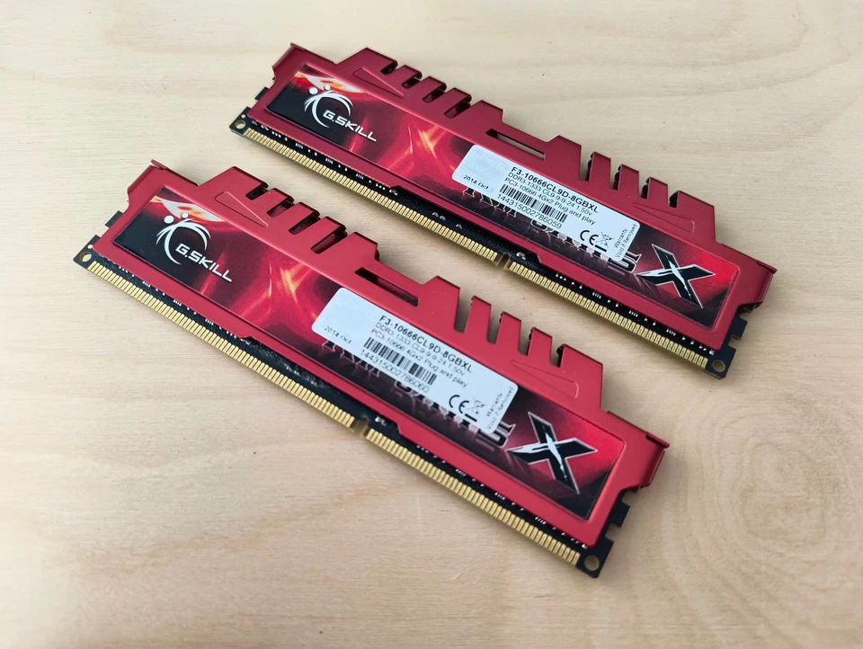 G.Skill 8GB (2x4GB) DDR3 PC3-10666 SODIMM RAM F3-10666CL9D-8GBXL - Image 1 of 1