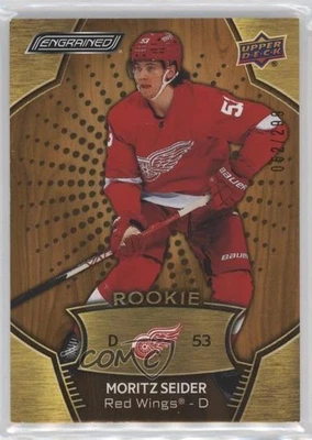 2023-24 Upper Deck Engrained 2021 Rookie Update /299 Moritz Seider #195 - Image 1 of 2