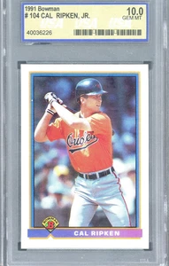 1991 Bowman - Cal Ripken #104 USA 10 - Picture 1 of 2