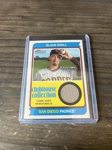 Collezione Topps Heritage Clubhouse 2023 reliquie Blake Snell #CCR-BS - Foto 1 di 3