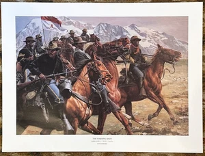 Don Stivers "Warning Shot" Buffalo Soldier Signed & Numbered Print. Not Mint. - Picture 1 of 4