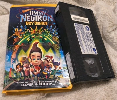 Vtg/2002 |SPECIAL/RENTAL VHS| Jimmy Neutron Boy Genius-Nickelodeon Special Movie - Image 1 of 4