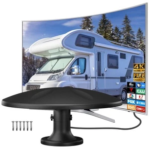 RV TV Antenna for Smart Tv Outdoor Long Range, 360° Omni-Directional Receptio... - Picture 1 of 7