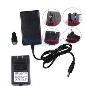 Power Supply AC 100V-240V To DC Adapter Plug 12V 5A For 3528 5050 LED Strip - Picture 1 of 8