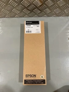 Cartouche d'encre noire mate Epson T8008 700 ml C13T80080N UltraChrome Pro neuve - Photo 1/4