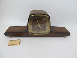 Vintage NOS MCM Mid Century Modern Forestville Mantel Clock Hermle Ankra - Picture 1 of 9