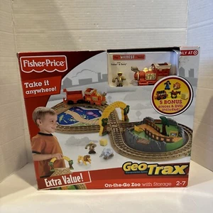 NEW FISHER PRICE GEOTRAX - On the Go Zoo 5 Bonus Pieces And Dvd - Picture 1 of 3