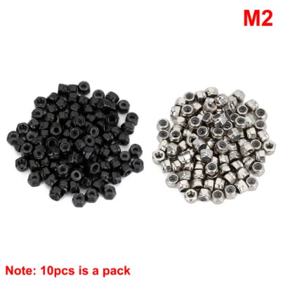 10-100Pcs Metal M2 Wheel Lock Nuts for AXIAL SCX24 AXI90081 1/24 RC Car Crawler - Image 1 of 4