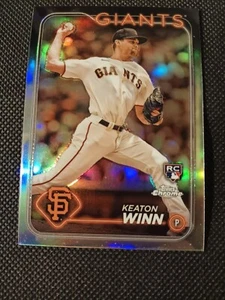 2024 KEATON WINN TOPPS CHROME REFRACTOR ROOKIE CARD RC #208 SF GIANTS BASEBALL - Picture 1 of 2