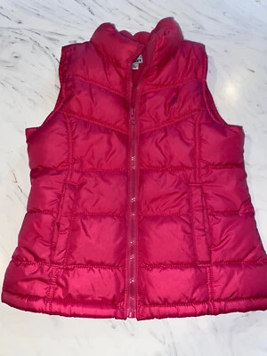 Chaleco acolchado rosa con cremallera talla M OLD NAVY para niñas jóvenes EXCELENTE Foto 1 de 3