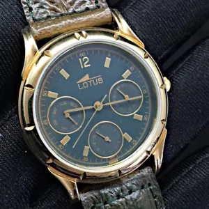 Lotus 9504 calendar watch reloj NOS nuevo 34 mm - Imagen 1 de 3