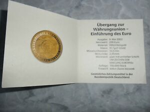  200 Euro Goldmünze - Zertifikat  2002  ohne Münze