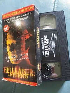 Hellraiser Inferno VHS DEMO TAPE Promo SCREENER Horror tested plays well - Picture 1 of 3