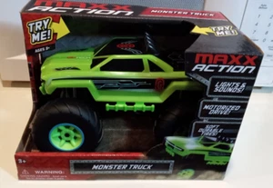 Maxx Action Motorized Monster Truck Toy - Green - New In Box. Case of 4 - Picture 1 of 3