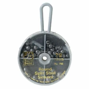 (12)-SouthBend 79-Piece Round Split Shot Sinker Kit Assortment - Picture 1 of 1