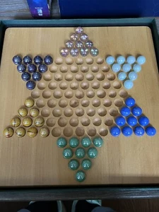 Oakmont Collection Chinese Checkers Cardinal 2000 Board Game Pearlized Marbles - Picture 1 of 1