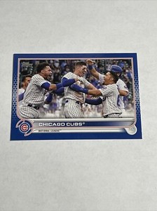 2022 Topps Series 2 #585 Chicago Cubs Blue Parallel