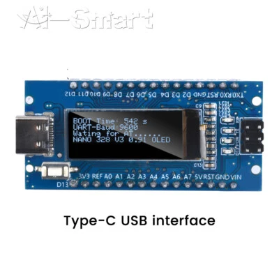 Type-C 0.91" OLED ATMEGA328P CH340 Board SSD1306 IIC I2C for Arduino Nano V3.0 - Image 1 of 4