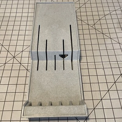 Bloque de cuchillos Cutco de 5 ranuras #1742 bandeja de estante de cajón de montaje en pared de plástico Foto 1 de 4