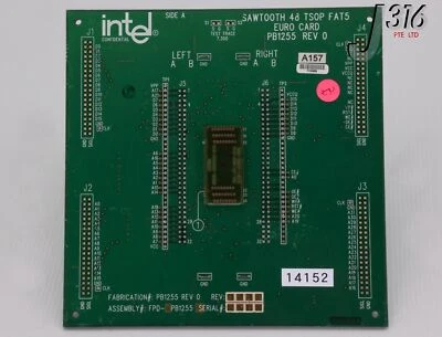 14152 INTEL PCB, SAWTOOTH 48 TSOP FAT5 EURO CARD, FPD-PB1255 PB1255 - Image 1 of 4