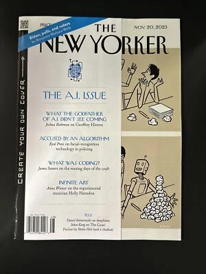 The Newyorker Magazine November  20 2023 What The Godfather Of A.I. - Image 1 of 2
