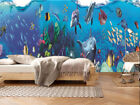 Vivid Lissome Fish 3D Full Wall Mural Photo Wallpaper Printing Home Kids Decor