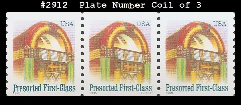 USA4 #2912 MNH PNC3 Pl #S11111 Juke Box (SV) - Image 1 of 1
