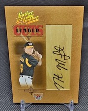 2005 Donruss Leather & Lumber Bat Cuts /256 Nate McLouth Rookie Rc Auto #LC-166