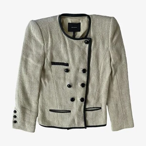 Blazer vintage Y2K para mujer Isabel Marant doble botonadura, chaqueta retro texturizada - Imagen 1 de 5