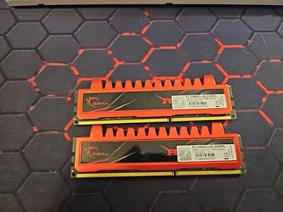 8GB (2x4GB) G.Skill Ripjaws DDR3 1333 gaming DIMMs PC3-10600U F3-10666CL9D-8GBRL - Image 1 of 4