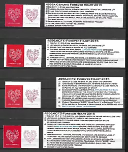 NEW! ALL 3 DIFFERENT LOVE Hearts Pairs #4956a(CF)s + Regular #4956a Pair, MNH - Picture 1 of 3