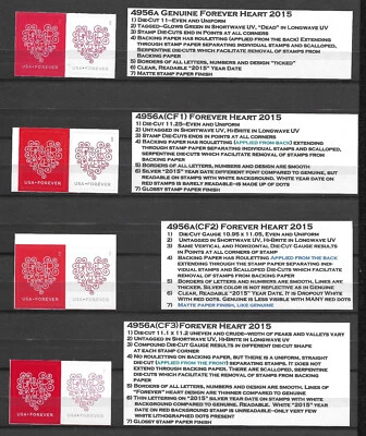 NEW! ALL 3 DIFFERENT LOVE Hearts Pairs #4956a(CF)s + Regular #4956a Pair, MNH - Image 1 of 3