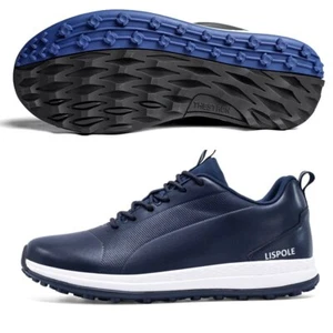 Spikeless Golf Shoes Men's Golf Sneakers Comfortable Anti Slip Walking Sneakers - Picture 1 of 17