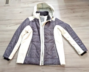  BOULDER GEAR Women's Mimi Insulated Waterproof Ski Jacket White/Gray Sz M - Picture 1 of 8