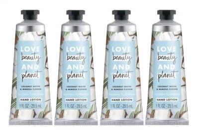 4 Pack  Love Beauty & Planet  Hand Lotion Hydrating Coconut Water Mimosa Flower - Image 1 of 3