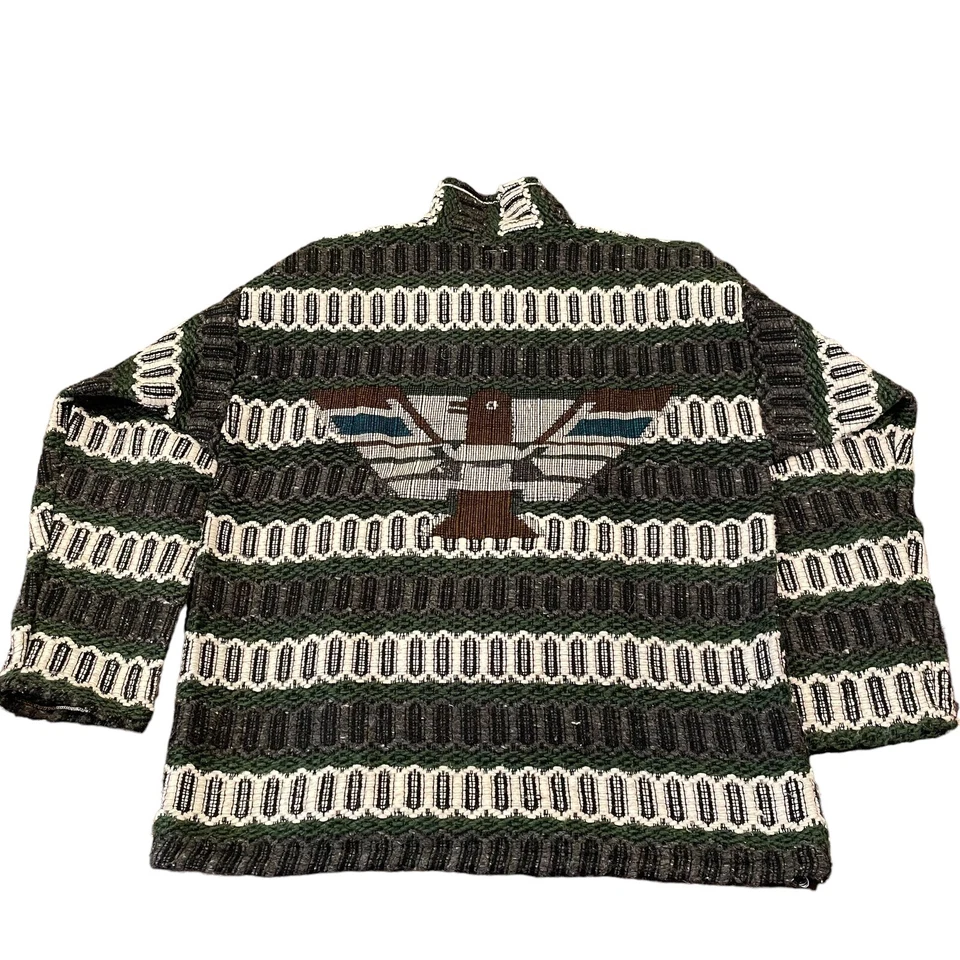 Suéter 100% Lana Hecho a Mano Baja Thunderbird Unisex Se Ajusta a XL Eagle Tejido Tejido Tejido Foto 1 de 4