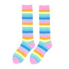 Rainbow-Color Women Sock Spring Autumn Casual Basic Stocking for Women